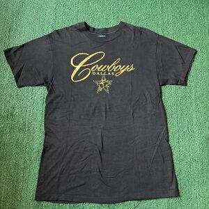 Vintage 90s Single Stitch Puff Print Cowboys Dallas Shirt - Medium